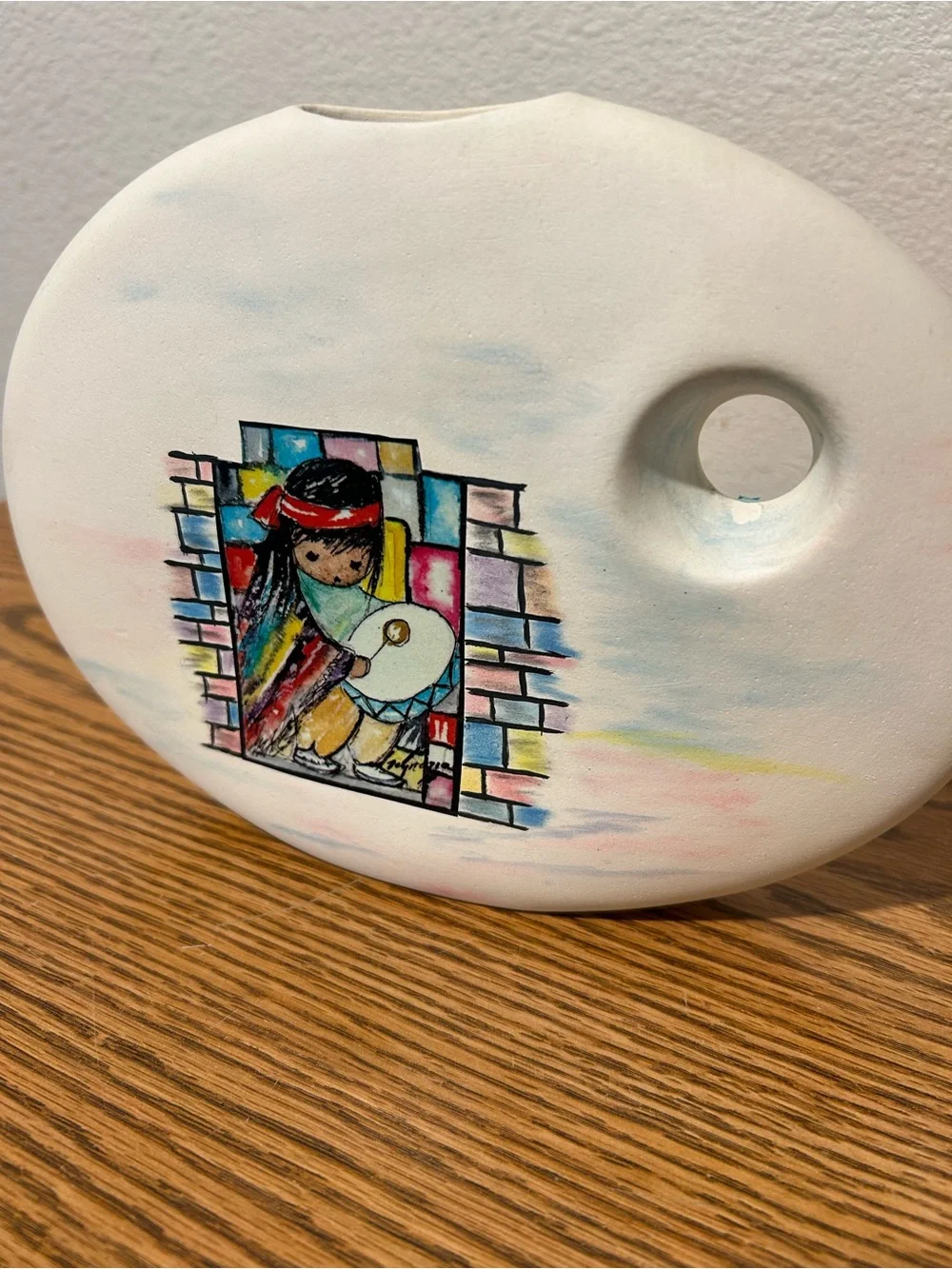 Degrazia Vintage Vase Beautiful Pastel Colors